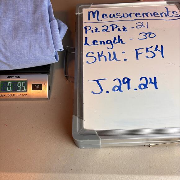 Vintage Season Ticket Open Blazer Chambray Blue Pockets Notched Lapel Medium - Picture 8 of 8